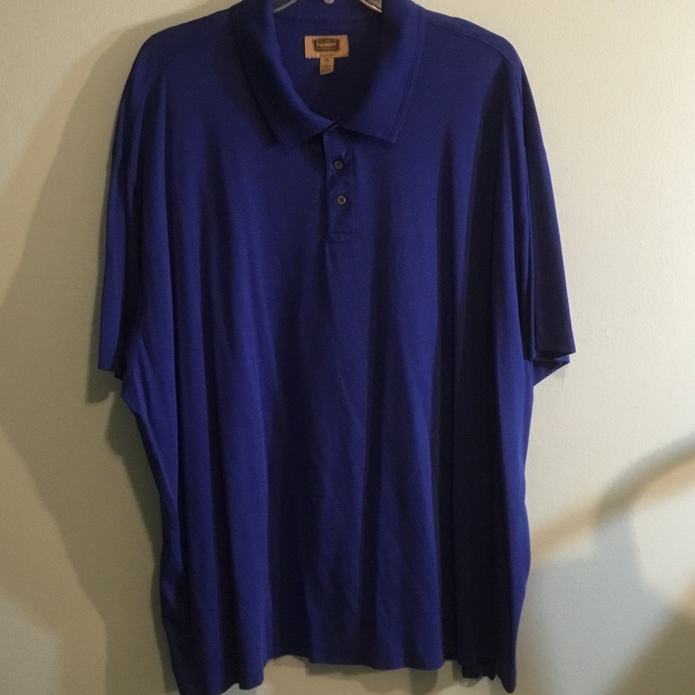 The Foundry Supply Co. Men's Polo in Deep Blue